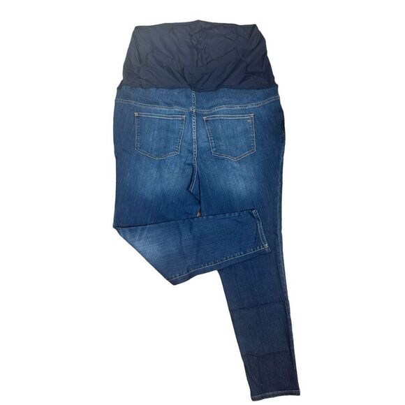 Madewell size 36 Maternity Skinny Jean Danny Wash Full Belly Cover Jeggings New - Picture 4 of 11
